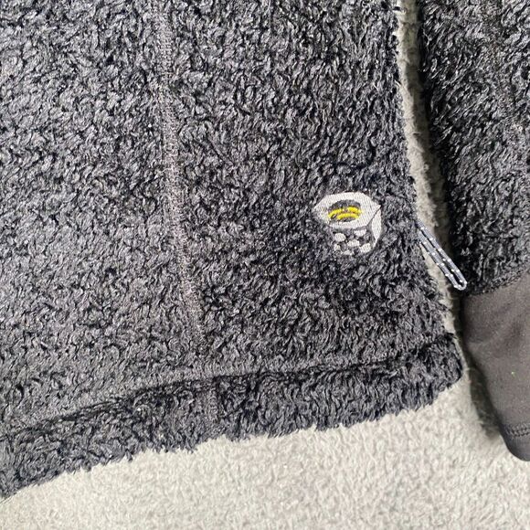 Mountain Hardwear Jacket Womens Small Full Zip Fleece Deep Pile Black USA Made - Picture 4 of 11